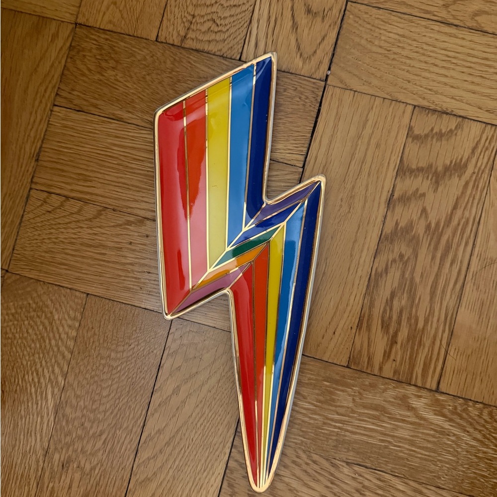 Jonathan Adler Colorful Lightning Bolt Trinket Tray